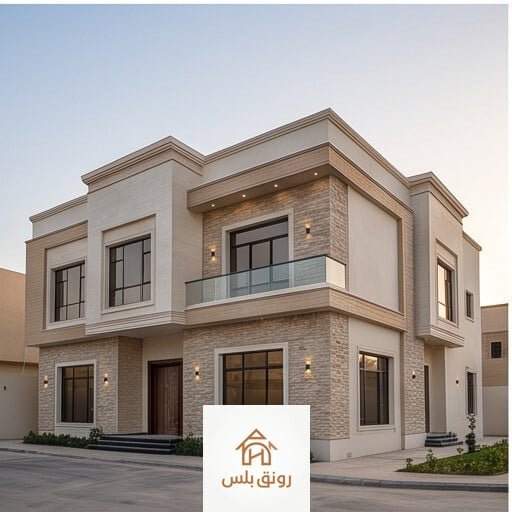 ترميم واجهة - فيلا بالدمام - رونق بلس